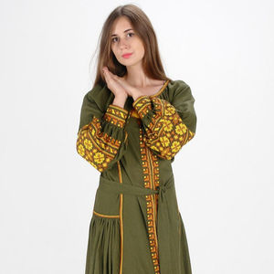 Vestido de boda bordado de estilo bohemio para mujer, ropa de estilo bohemio, a la moda, con borlas, hecho a medida - Product Image 1