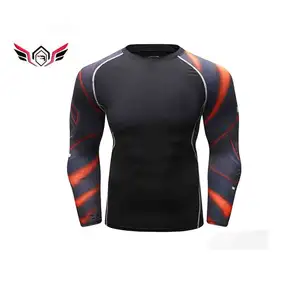 Rash guard flessibili antistatici di alta qualità per uomo private label vari colori gamma rash guard