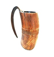 Tasse en corne bodum thule neox de couleur corail, gravure de corne à la mode, nouveau Design Antique et unique à la main