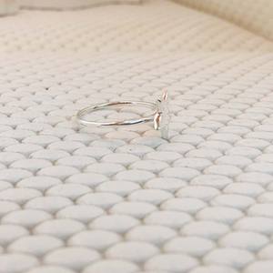 925 Sterling Silver Minimalistic Star <b>Ring</b> for Women Handcrafted with Diamond As Main Stone Ladies' Jewelry - Product Image 3