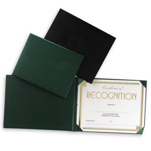Graduation Smooth Diploma Certificate Cover Black, Green - Product Image 1
