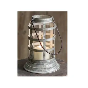 Increíble diseño Metal linterna hierro colgante vela linterna Metal hogar decorativo Mesa candelabro linterna