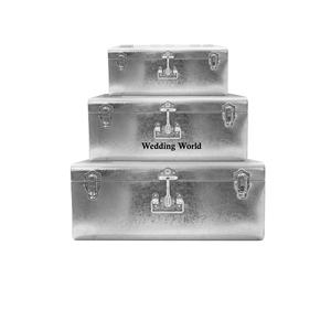 Premium Quality Rectangle <b>Metal</b> Trunk <b>Box</b> Set Eco-Friendly Sustainable Carton Packaging Classic Stylish Multi-Function <b>Storage</b> - Product Image 1