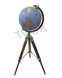 Mapa del mundo de mesa, mapa de mesa náutica Vintage, globo de lujo moderno, decoración de globo dorado, adornos para estudio, decoración de sala de estar - Product Image 1