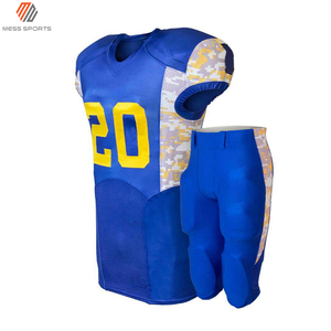Ensemble d'uniforme de football américain à rayures violettes et noires, maillot sans manches à col en V en mesh avec le numéro 48 et pantalon de protection - Product Image 3