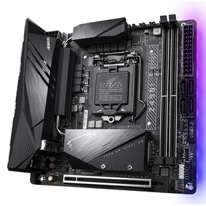 Carte mère de jeu GIGABYTE Z490I AORUS ULTRA Mini ITX avec socket <span class=keywords><strong>Intel</strong></span> LGA 1200, chipset Z490, prend en charge les processeurs <span class=keywords><strong>Intel</strong></span> de 10e génération - Product Image 3