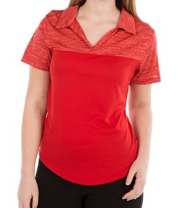 Personalizar venta al por mayor de poliéster Spandex Golf camisa de las mujeres transpirable camisa de Polo de las señoras de secado rápido T camisa - Product Image 6