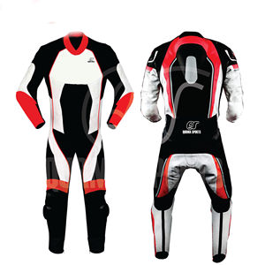 Combinaison de moto pour homme en cuir, coupe-vent, ignifuge, respirante, grande taille, vêtements de sport, prix d'usine pour la course - Product Image 1