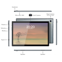 VoLTE Micro Dual SIM 10 pulgadas 1920*1200 FHD Tablet PC con alto volumen de altavoces con sistema operativo Android