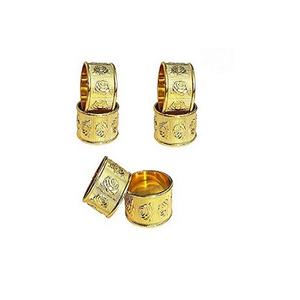 Anneau de serviette en aluminium de couleur or avec forme d'ananas Porte-serviettes pour mariage Accessoires de table - Product Image 5