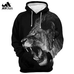 León diseño Jersey sublimación de Sudadera con capucha - Product Image 1