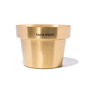 Soporte para Macetas de Metal Moderno Vintage Chapado en Latón, Decorativo de Lujo para Piso, Acabado Dorado con Recubrimiento de Polvo Negro, Macetero Único - Product Image 3