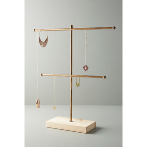 Porte-bijoux décoratif pour la maison, base en marbre, avec des fournitures en métal, inde - Product Image 6