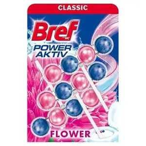 Bref Power活动马桶边缘块鲜花。