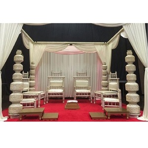 ชุดเก้าอี้งานแต่งงานแบบอินเดียสไตล์กูจารัต  งานไม้แปรรูป  ขนาดและสีตามสั่ง - Product Image 1