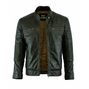 Leather Jacket Men's & Women's High Quality Customized Design Customize Logo in High Quality - Product Image 4