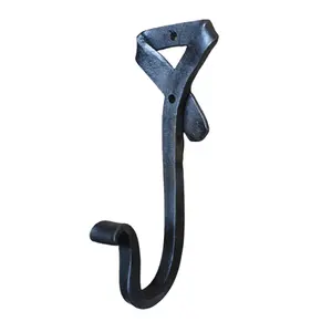Deluxe Quality Wrought Iron Wall Mount Hook Customized Shape And Size Cast Iron Hook At Acceptable Price