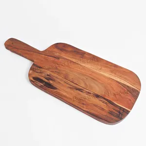 Planche à découper en bois d'acacia écologique de qualité supérieure, planche à découper en bois d'acacia sans danger pour les aliments, planche de service, fourniture en gros à bas prix