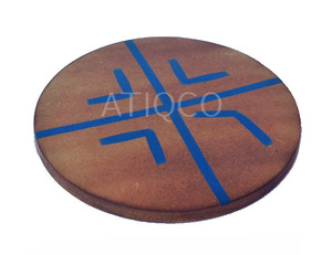 Best Selling Affordable Price MDF <b>Wooden</b> Coaster Round New Chinese Style Coaster Smart <b>Wooden</b> <b>Placemat</b> Stylish Coaster - Product Image 5