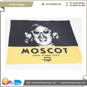 Bolsas de lona recicladas de algodón cardado 100% de calidad superior, bolsas de compras personalizables, venta al por mayor, proveedor indio a granel - Product Image 6