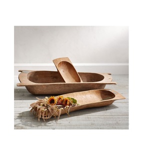 Wooden Dough Bowls for Food or Salad Bowls Set <b>Small</b> Bowl for Serving Pasta and Sale and Customized Size Unpolished - Product Image 3