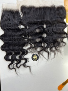 Burmese Curly Lace Closure Human Hair Extension Transparent Lace Soft Bouncy Curl Natural Look - Product Image 2