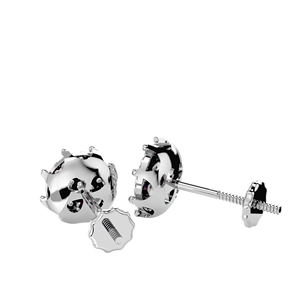 Pendientes de Oro de 10K con Racimo de Diamantes Redondos |   Pendientes con cierre de rosca de 0.35 TCW |   Elegante Regalo de Joyería Fina para Mujer, Estilo de Lujo - Product Image 4