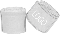 Bandages de boxe en coton et polyester de haute qualité, type mannequin, impression de logo personnalisée, MOQ 20 pièces, fabriqués au Pakistan