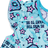 Approuvé usine AOP tissu volants manchette série filles robes