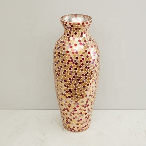 Mosaic Wedding <b>Glass</b> <b>Vase</b> - Product Image 2
