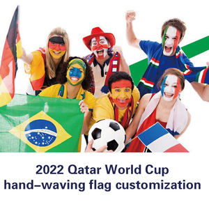 Bandera de la Copa Europea para eventos, Bandera de mano del equipo de fútbol de <span class=keywords><strong>españa</strong></span>, personalizada, venta al por mayor de fábrica - Product Image 2