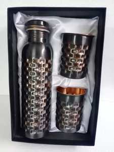 Copper <b>Water</b> <b>Bottle</b> With <b>Glass</b> Available in Various Sizes and Finishes Along with Custom Branding and Packaging Options - Product Image 3