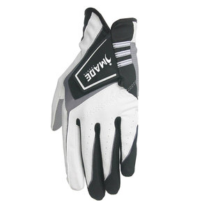 Fashion Design Regular Sizes Left Hand Black Goatskin Cabretta Leather Golf <b>Glove</b> - Product Image 3