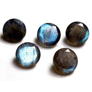Labradorite bleue feu, forme ronde, taille facetée, tailles 10 mm, 11 mm, 12 mm, 13 mm, 14 mm, fabrication de bijoux DIY, vente en gros, labradorite naturelle - Product Image 4