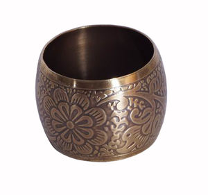 Rond de serviette en métal fait à la main porte-serviette rond pour la fête de mariage et la décoration de table stocké - Product Image 6