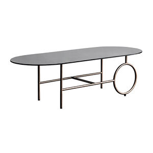 Fournisseur personnalisé de tables basses en cuir et fer au design moderne - Product Image 2