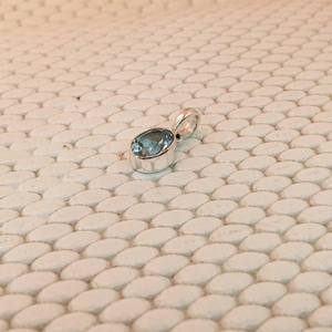 925 bijoux en argent pendentif topaze bleue pierres précieuses légères pendentifs en argent Sterling personnalisé argent bleu topaze pierres précieuses pendentifs - Product Image 4