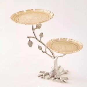 Luxury Designer Metal Round Chip and Dip <b>Serving</b> <b>Bowl</b> with Decor Stand Wedding Home Decor Fruit <b>Salad</b> <b>Serving</b> <b>Bowl</b> - Product Image 1