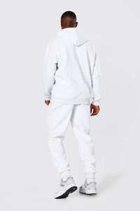 Usine Offres Spéciales personnalisé homme chaud automne Hiver Dernier Plaine survêtements hommes manches courtes sweat sweat short ensemble de deux pièces - Product Image 2