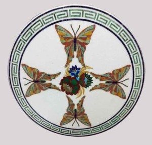 Đá Cẩm Thạch Inlay bảng với đá granit tự nhiên đá cẩm thạch đá bán quý bề mặt rắn cho đồ nội thất phòng khách - Product Image 5