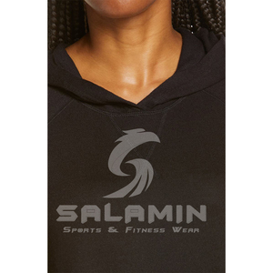2022 OEM haute qualité femmes hiver Streetwear nouvelle mode Logo personnalisé polaire tissu surdimensionné pull à capuche équipage lavé - Product Image 4