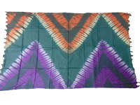 Tie Dye Viscose Coton Rayonne Sarong Jupe Adultes Plage Paréo Wrap Tie Dye Design