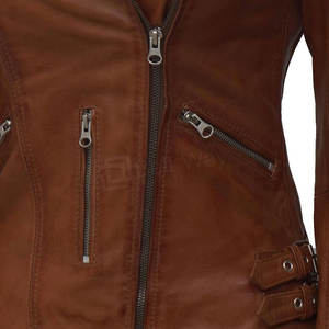 เสื้อแจ็กเก็ตหนังสำหรับผู้หญิง,เสื้อแจ็กเก็ตหนังคุณภาพสูงสำหรับฤดูหนาวสไตล์ใหม่ล่าสุด - Product Image 5