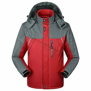 Veste coupe-vent de couleur unie avec poche nouveauté veste d'hiver à fermeture éclair avec capuche fourrure de mouton été printemps motif uni - Product Image 1