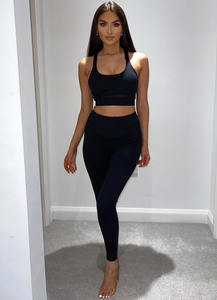 Leggings de yoga ajustados para mujer, pantalones de yoga transpirables con logotipo personalizado de cintura alta, ropa de fitness y yoga - Product Image 4