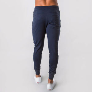 กางเกงวิ่งเอวสูงสำหรับผู้ชายกางเกงวอร์มกางเกงกีฬาลำลองดีไซน์ใหม่ผ้ายืดกีฬาแถบสะท้อนแสง - Product Image 3