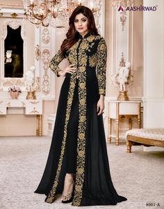 Salwar Kameez de style occidental en georgette, à porter au quotidien, élégant, longueur entière, disponible en toutes tailles - Product Image 5
