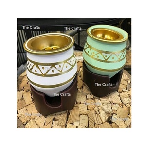 Top Quality Round Shape Bakhoor <b>Burner</b> In Wooden And Stainless Steel Bakhoor <b>Oil</b> <b>Burner</b> For Home Hotel Use - Product Image 4
