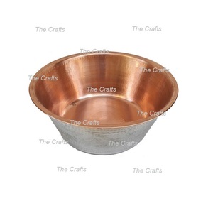 Bol à pédicure en cuivre de dernière génération avec une qualité exclusive, forme ronde, bol à pédicure pour spa et salon à prix abordable - Product Image 4