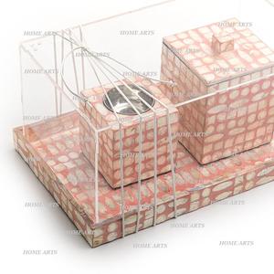 Brûleur à encens Mabkhar Oud de conception élégante, taille personnalisée, avec plateau incrusté et couvercle en acrylique, par Home Arts - Product Image 2